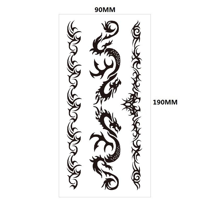English Tattoo Sticker Feather Red Lip Totem Arm Circle Set Simulation Waterproof Tattoo Sticker