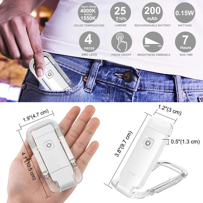 Lumină pentru cărți cu LED, reîncărcabilă prin USB, pentru lectură, pentru protecția ochilor, lumină de noapte, cu clemă portabilă, pentru birou, marcaj, pentru citire, lampă de noapte