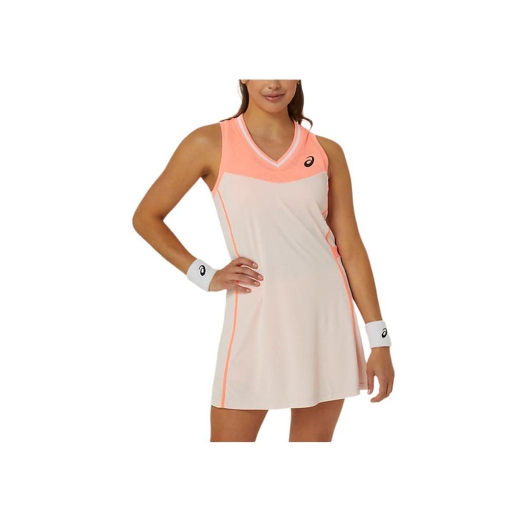 Asics Comfortable Stylish Versatile Breathable Sports Casual Sleeveless Dress Women dresses White Pink 2042A292-703