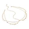 Bohemian mehrschichtige Pailletten-Kopfkette: Eleganter, Trendiger Europäischer & Amerikanischer Stil Schmuck