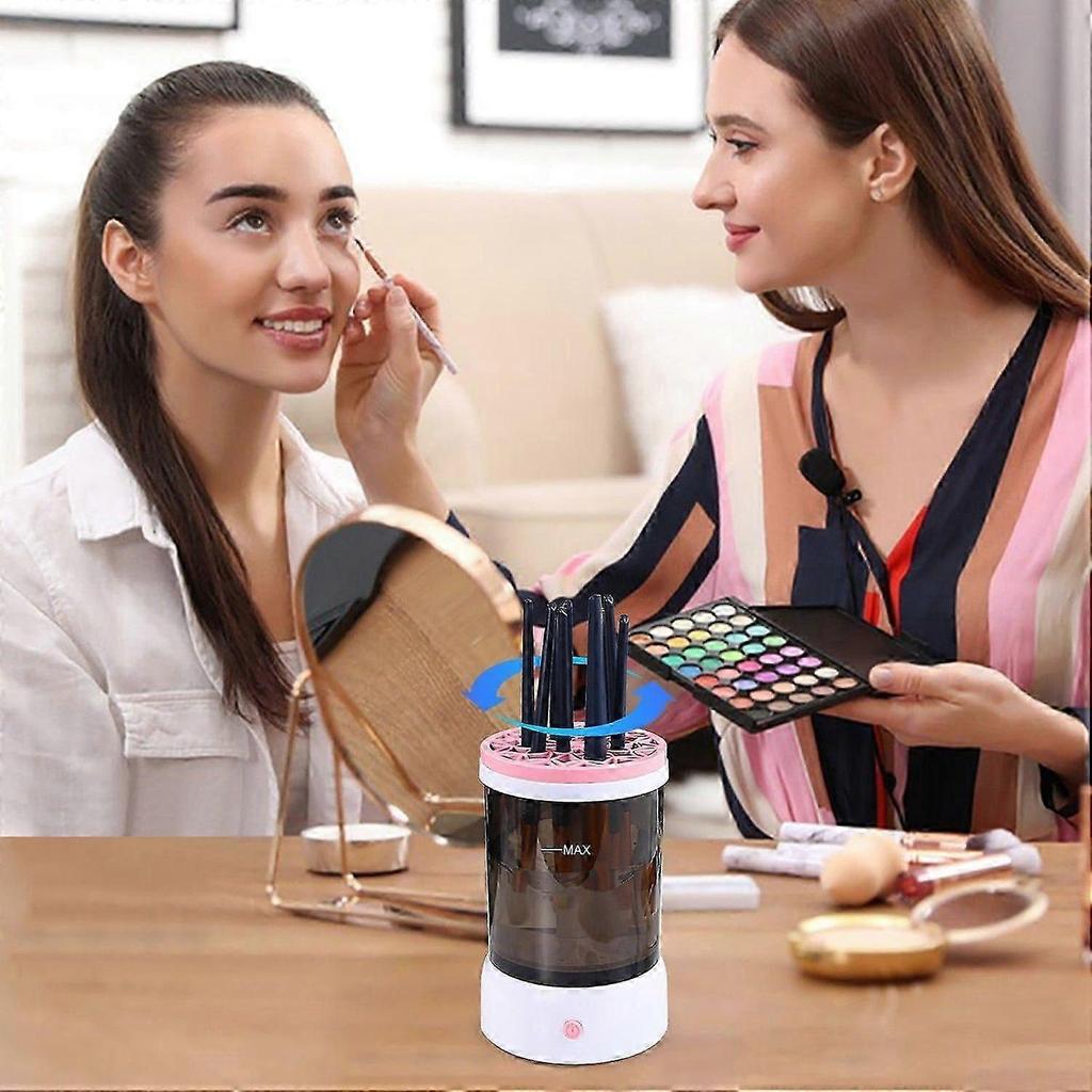Electric Makeup Brush Cleaner Smart Electric Makeup Brush Cleaner Automatic Rotating Makeup Brush Cleaner Suitable For All Sizes Of Makeup Brushes