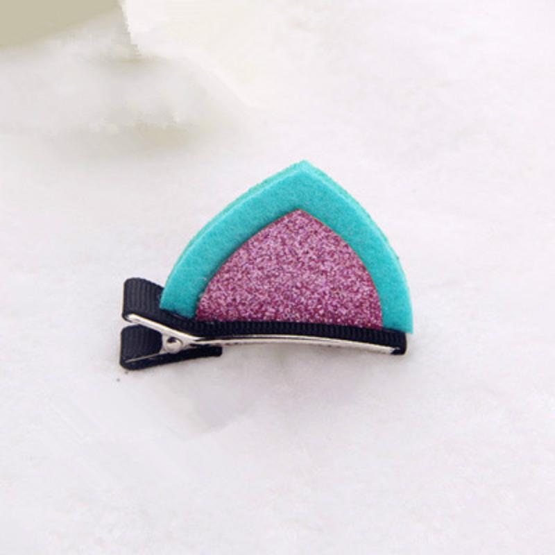 Children'S Stereo Cat Ear Sequins Hairpin Card