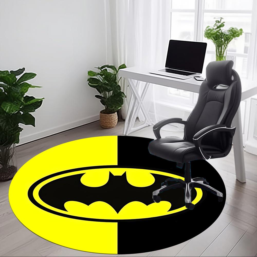 1pc Batman Office Round Area Rug, Under Office Chairs Bedroom Living Room Home Decor, Room Deco, Available In Various Sizes