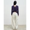 Anggae Back Rushed Pullover Violet