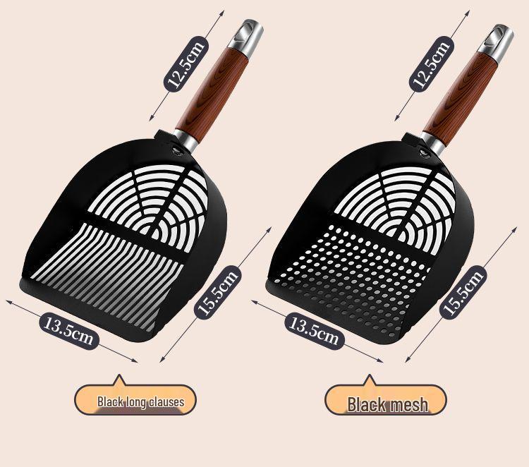 Deluxe Stainless Steel Cat Litter Scoop for Tofu and Mineral Litter - Fine Hole Design