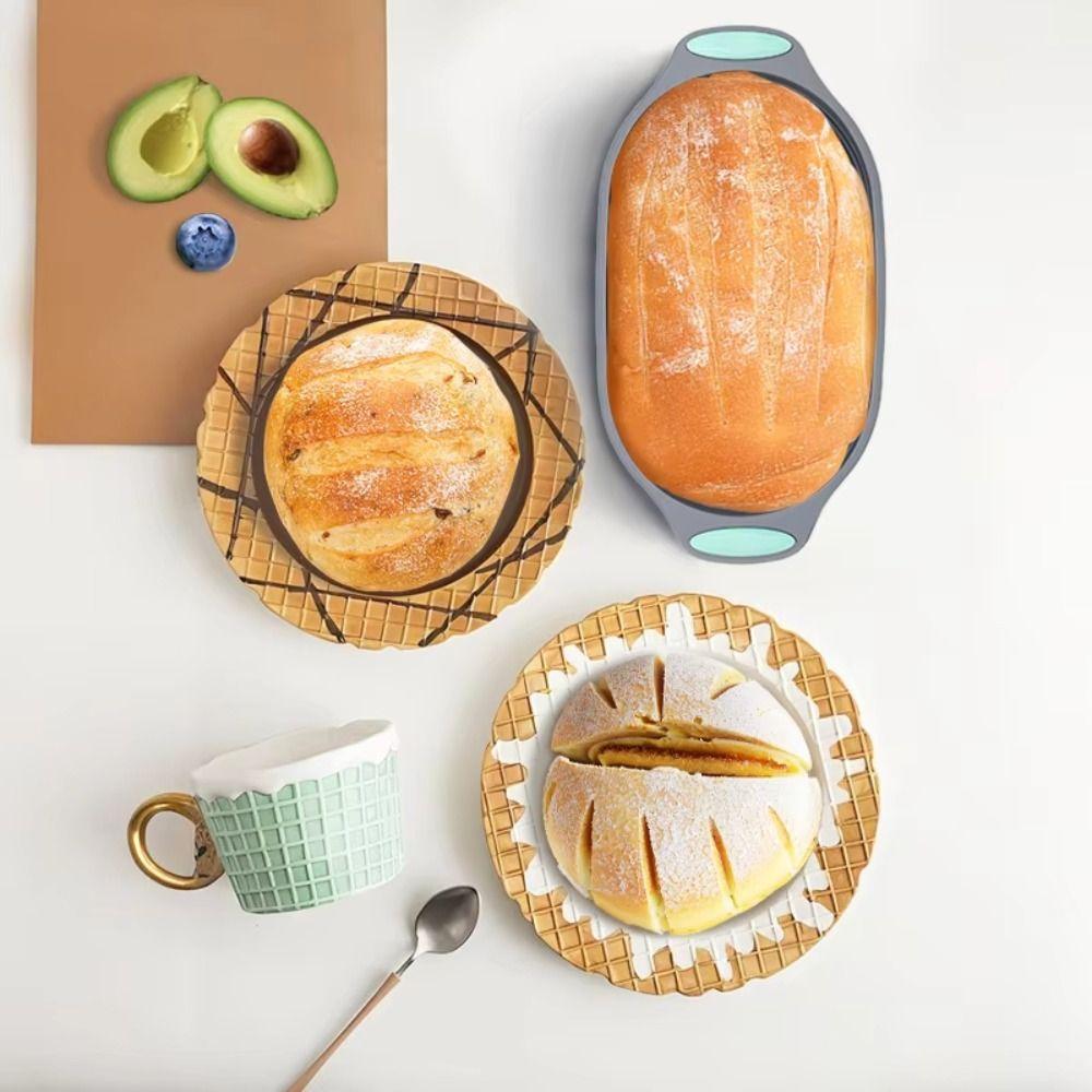 Nonstick Surface Silicone Bread Basket Foldable Bread Proofing Basket  Bread Making