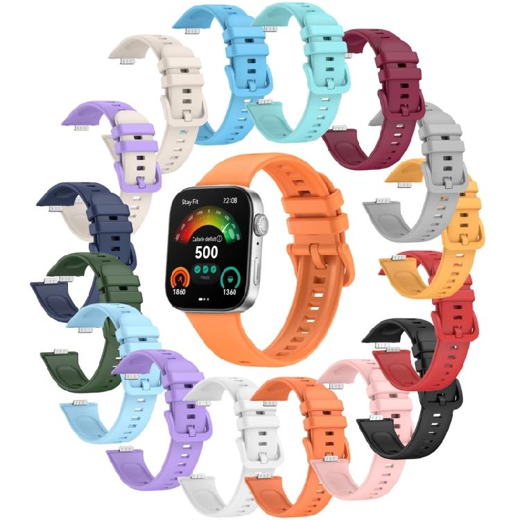 Replacement Watchband Silicone Sport Strap Comfortable Silicone Wristband Portable Watch Strap Suitable for Watch fit3