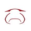 Red Carbon Fiber Car Front Dashboard Edge Cover For Chevrolet Corvette C7 14-19