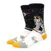 Unisex Malerei Stil Astronaut Mann Socken Baumwolle Harajuku Bunt Vollsocken Damen Weltraum Streetwear 1 Paar Größe 38-46