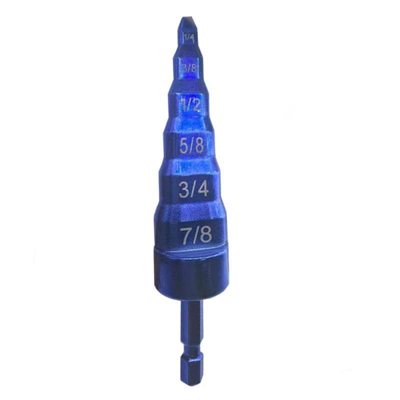 6 In 1 Air Conditioner Copper Pipe Expander High Hardness Swaging Drill Bit Tube Expanding Tool for Residential AC Repair Use