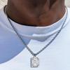 18K Gold Stainless Steel 26 Letter Pendant Necklace with Twisted Chain - Hip Hop Style