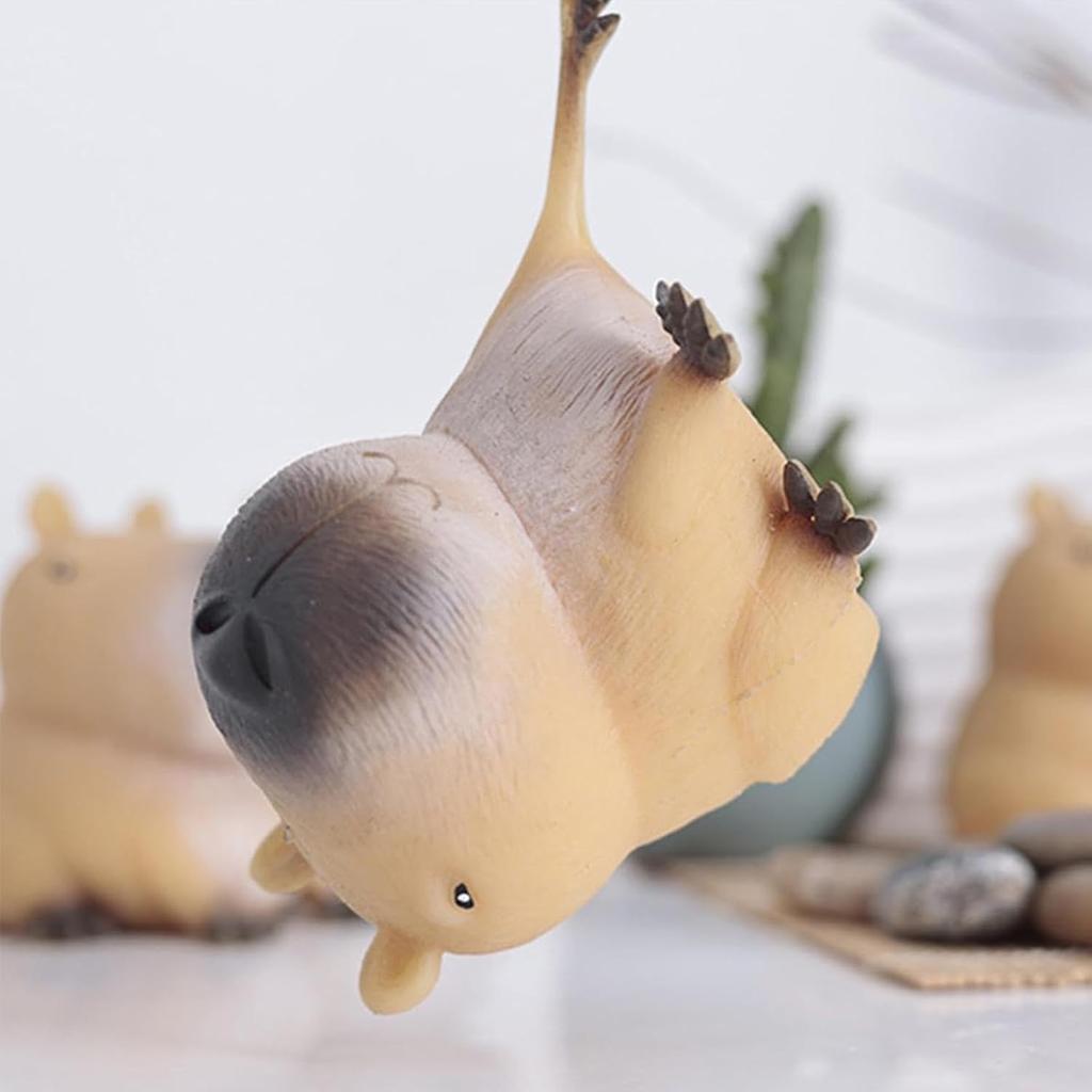2026 Chubby Capybara Squeeze Toy Fidget Toys Super Soft Simulated Capybara Squeeze Sensory Toys Anxiety Relief for Adults & Kids