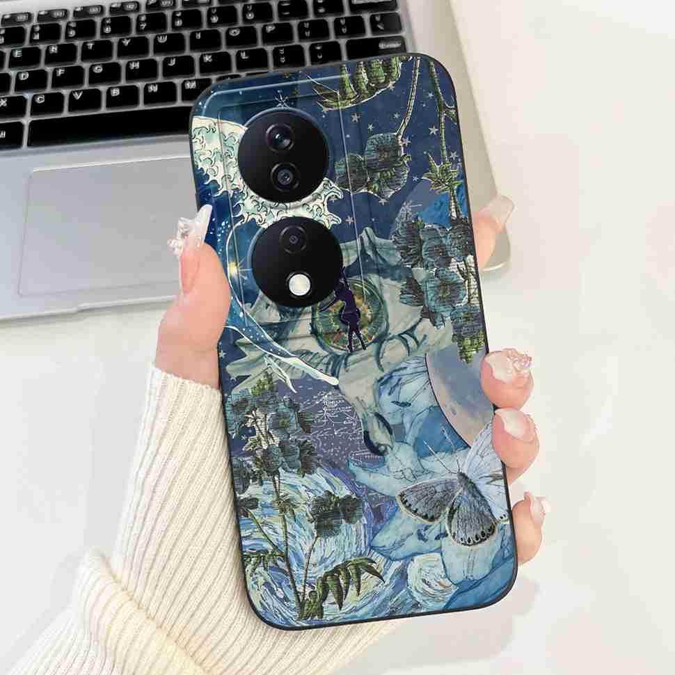 For Honor X7b 4G 5G CLK-LX1 Case Fashion Cute Butterfly Rabbit Soft Silicone Cover For Honor X7b CLK-LX2 CLK-LX3 Phone Cases