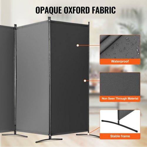 VEVOR Room Divider, 3 Panels Room Divider, Folding Privacy Screen and Portable Partition Divider for Room Separation
