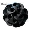 Moderne Geometrische Tischornamente 3D-gedruckte Hohlkugel-Skulptur, Abstrakte Verdrehte Blume Dekorative Linien-Statuen Kugel-Ornament, Schreibtischdekoration für