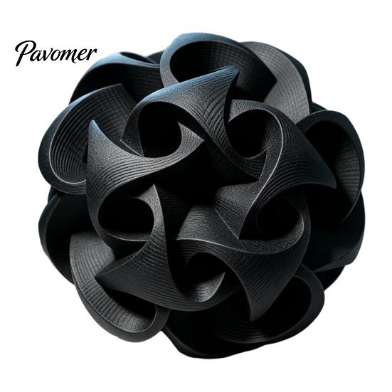 Moderne Geometrische Tischornamente 3D-gedruckte Hohlkugel-Skulptur, Abstrakte Verdrehte Blume Dekorative Linien-Statuen Kugel-Ornament, Schreibtischdekoration für