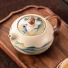 New Ru Kiln Gongfu Tea Pot - Xishi Ceramic Teapot for Brewing