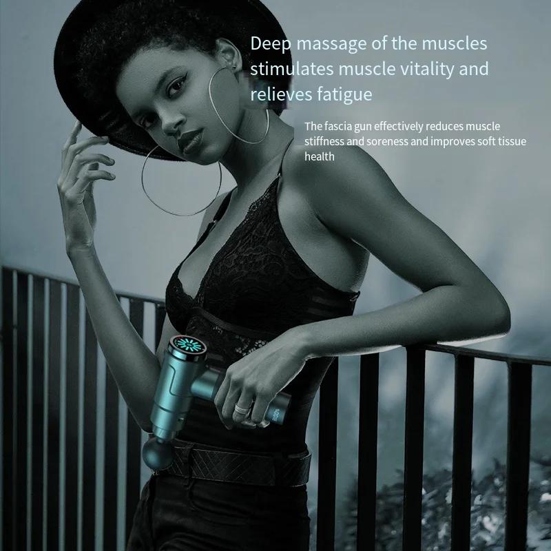 Electric Massage Gun for Deep Muscle Relaxation Body And Neck Massager for Men And Women Fitness Equipment with Noise Reduction