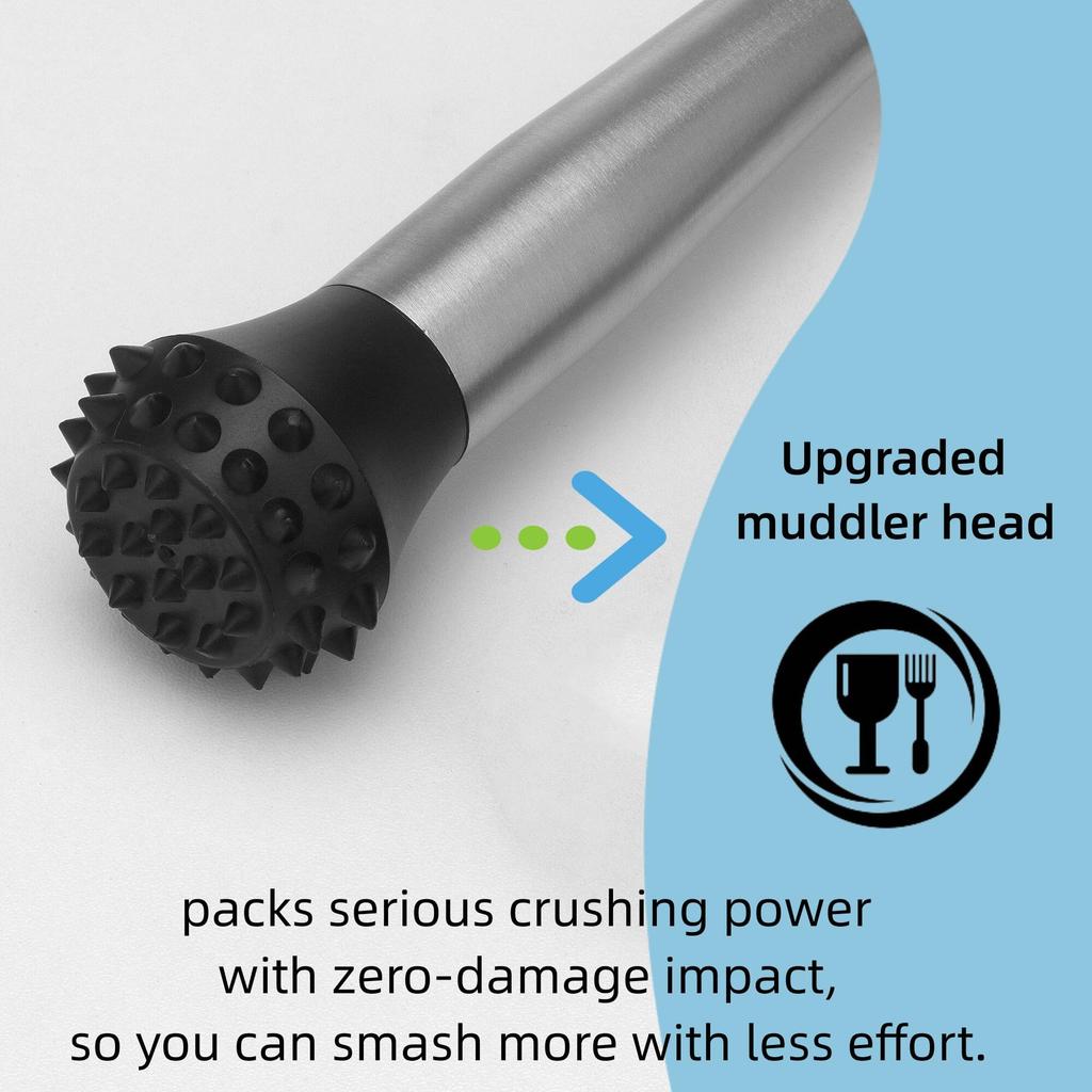 Pestle Mojito Ice Crusher Masher Bar Spoon Muddler Highball