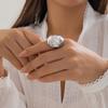 Geometric Band Ring Punk Style Alloy Texture Adjustable Rings Suitable for Fashion Enthusiasts Present Multiple Sizes