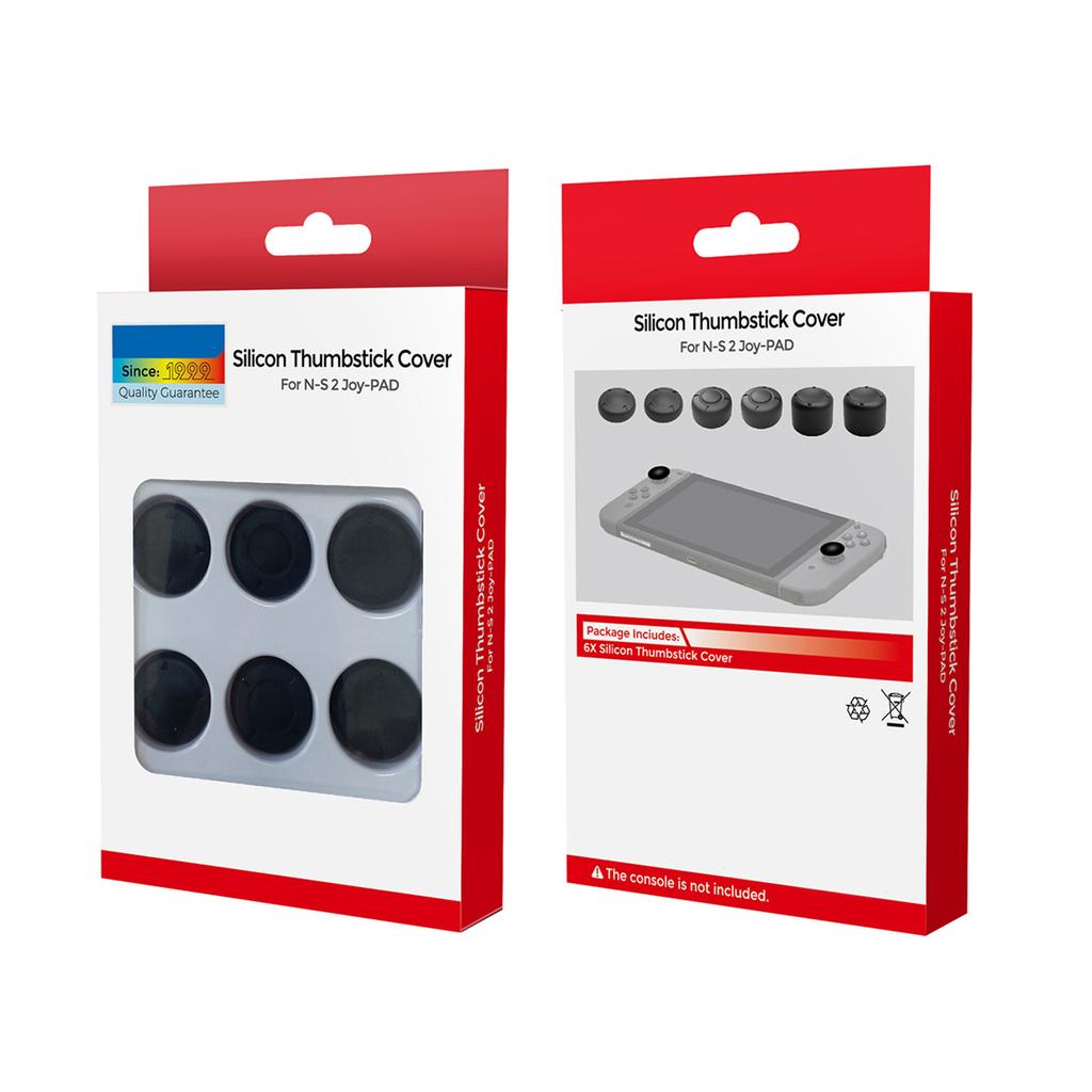 6pcs Thumbstick Cover Gaming Accessories for NS2 Controller Joystick Grip Caps Rocker Cover Protective Caps