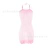 Sexy Neck Lingerie Women's Hollowed-out Tight Mesh, Burst Breasts, Perspective Hip Skirt, Uniform Temptation