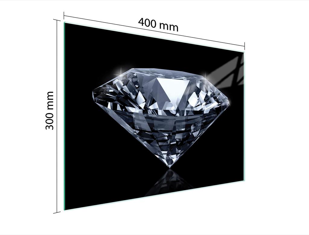 SZKLANA DESKA DO KROJENIA 40x30 DIAMENT