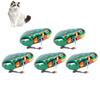 5 PCS Clockwork Pet Toy Iron Sheet Frogs Suitable for Cat Dog Playing Accessories(Clockwork  Spring SemiAutomatic