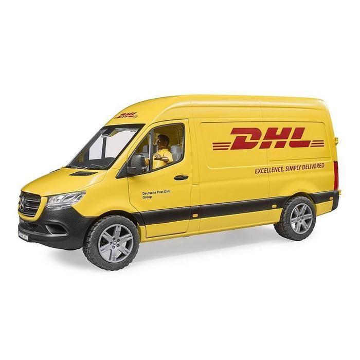 Jouet - BRUDER - MB Sprinter DHL Avec Chauffeur - Livraison De Colis - Blanc