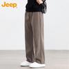 JEEP Men's Fleece Lined Loose Straight Corduroy Pants