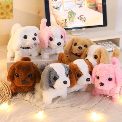 Electronic Walking & Barking Plush Robot Puppy Toy