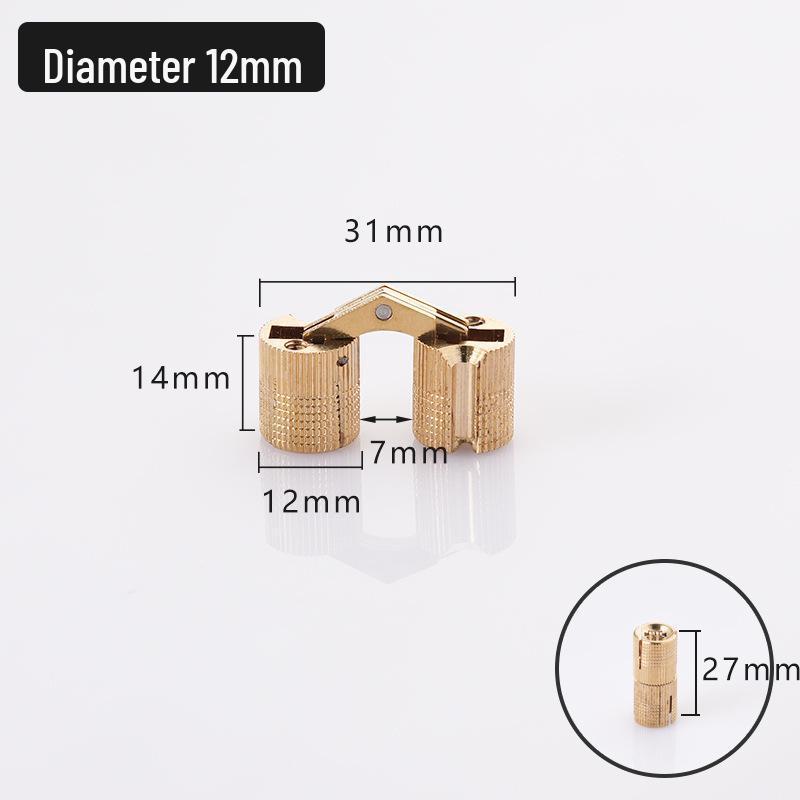 Copper Concealed Butt Hinge for Jewelry and Decorative Boxes