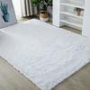 Plush Bedroom Rug, Solid Color Soft Shaggy Carpet, Non-Slip Backing, 19.69 in x 31.5 in Fuzzy Rug for Living Room Kids Room Decor