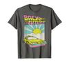 Back To the Future Delorean Sunrise Cartoon T-Shirt