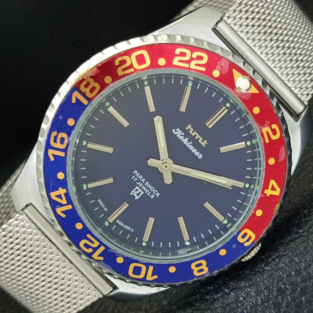 

HMT KOHINOOR МЕХАНИЧЕСКИЕ ВИНТАЖНЫЕ ИНДИЙСКИЕ МУЖСКИЕ ЧАСЫ С ВРАЩАЮЩИМСЯ БЕЗЕЛЕМ a702066-5 R208-a702066