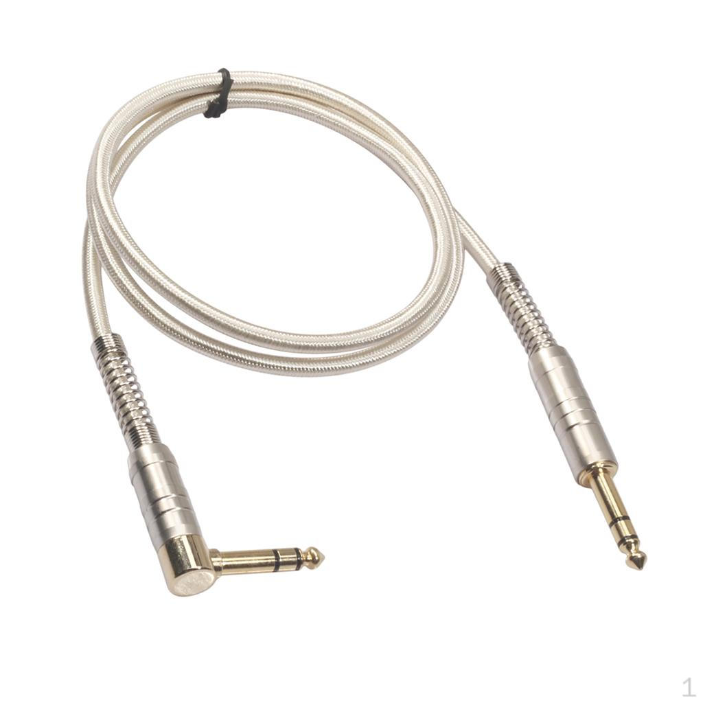 

1PC Auxiliary Audio Cable 6.35mm Dual Shielded 100cm