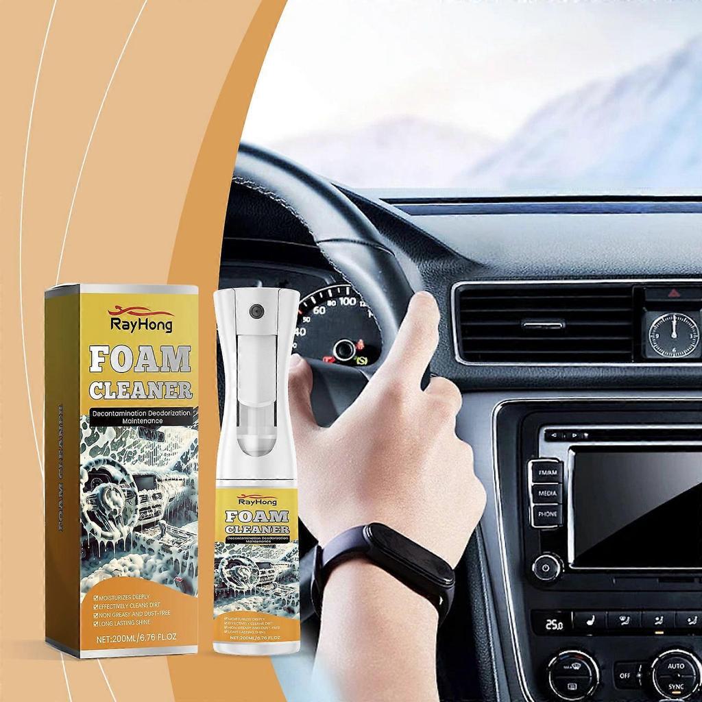 Limited time!!Rayhong Multipurpose Car Foam Cleaner Interior Maintenance Anti-Stain And Waterproof Care Foam