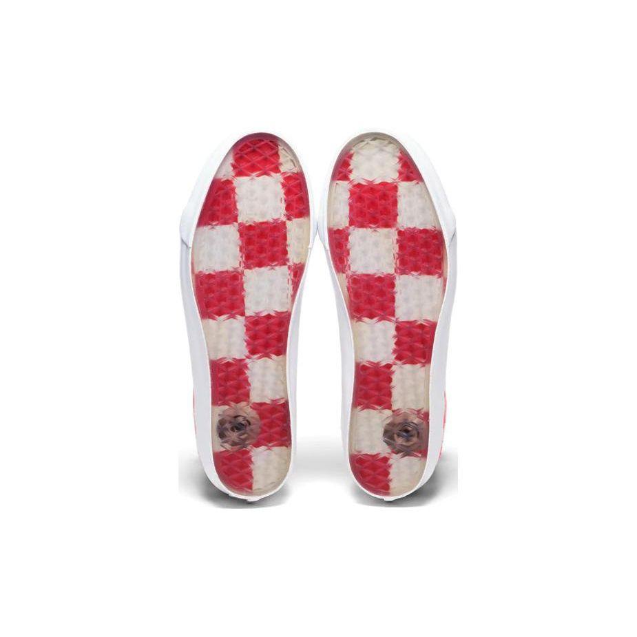 Vans Concepts X  Sk8 Vault Og Lx Mohair High Top Skate Shoes Unisex Sneakers Red White Checkered VN0A4BVBY5