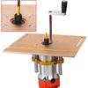 Adjustable Router Lift for 65mm Diameter Universal Trimming Machine,Aluminum Under-Table Router Base for Router Table Insert Base Plate with Double
