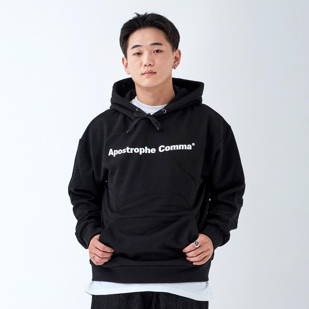 Худи с логотипом Upper Trophy Comma Basic (Черно-белый) Black/M