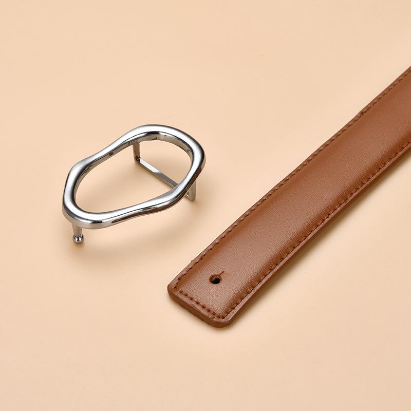 Women's Genuine Leather Belt Women's Belt Decoration Versatile Jeans Casual Pants Women's Business Belt