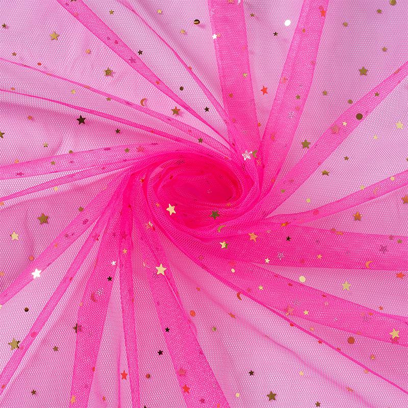 

Сетчатая ткань «Звездное небо»: Декоративная марля «Луна и звезды» для юбок и поделок своими руками