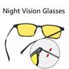 Ultralight TR90 Sports Sunglasses Unisex Blue Light Blocking Night Vision Glasses Vintage Square Sun Goggles