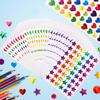 Children Stationery Stickers Laser Star Heart Dots Self-adhesive Adhesive Decoration Accessories DIY Stickers Handicrafts TMZ