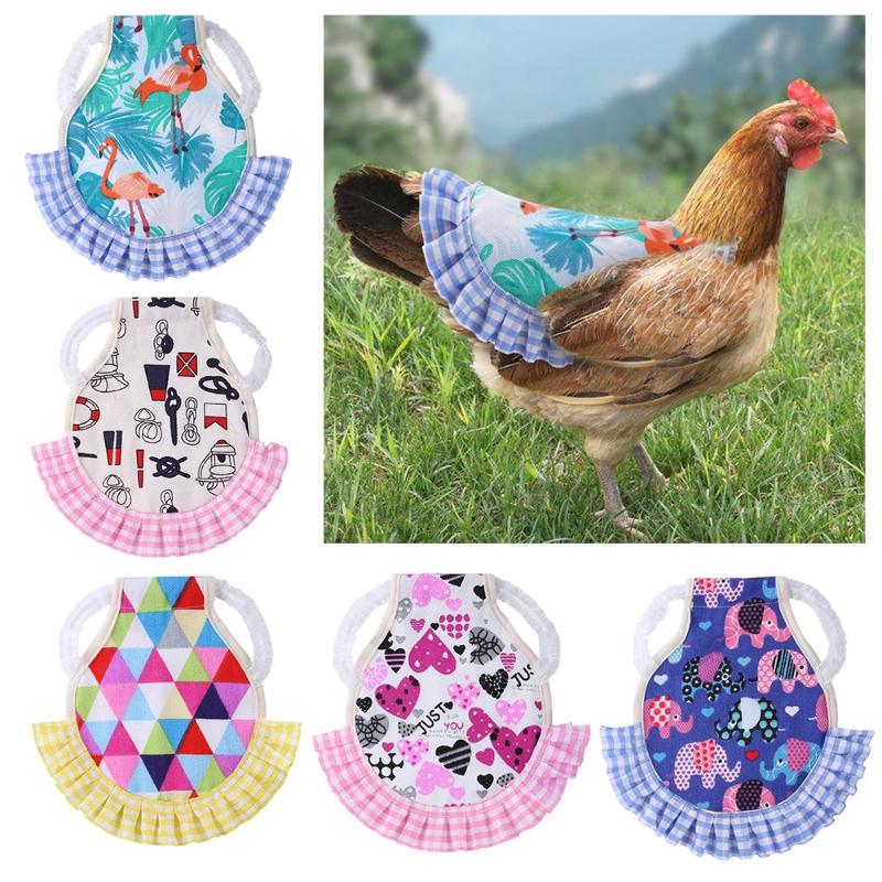 Adjustable Chicken Apron with Ruffle for Hen Protection Anti Pecking Feather Guard for Poultry Farm Outdoor Use Durable