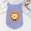 Cartoon Dog Clothes Soft Small Dogs Pullovers Cute Kitten T-shirts  for Small Medium Dog