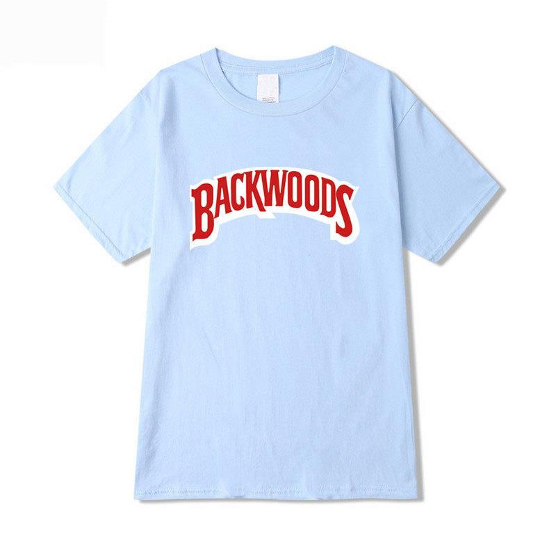 Hot-Selling Backwoods Letter Print Short-Sleeved Men'S And Women'S T-Shirts Wish Explosion