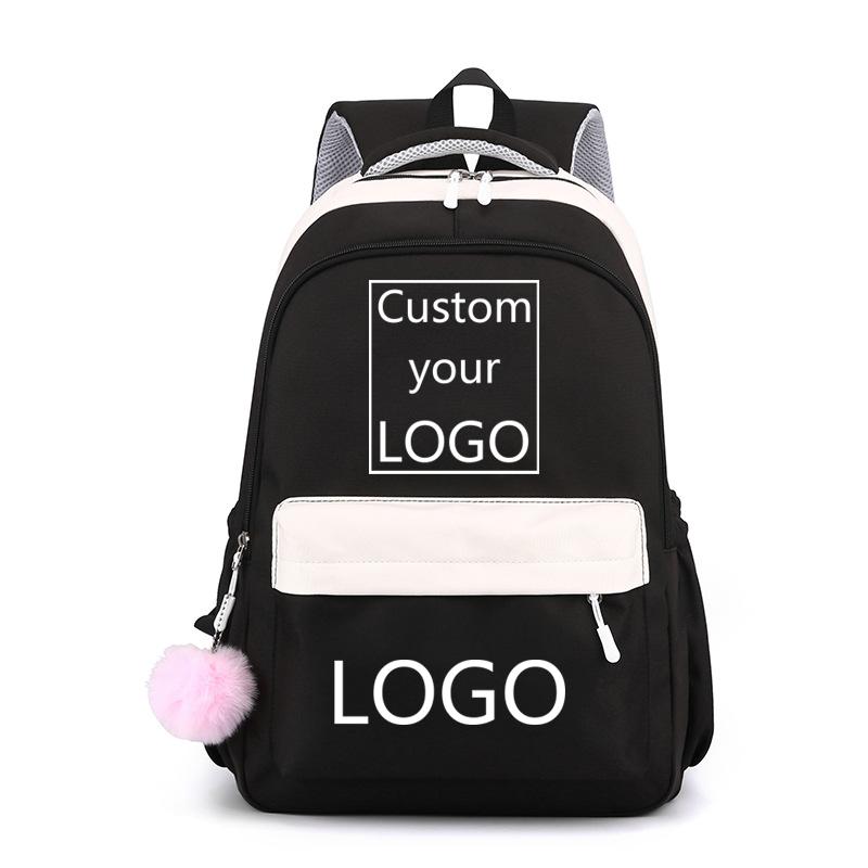 New School LOGO Customized Backpacks Boys Girls School High Quality School Bags Custom LOGO Backpacks