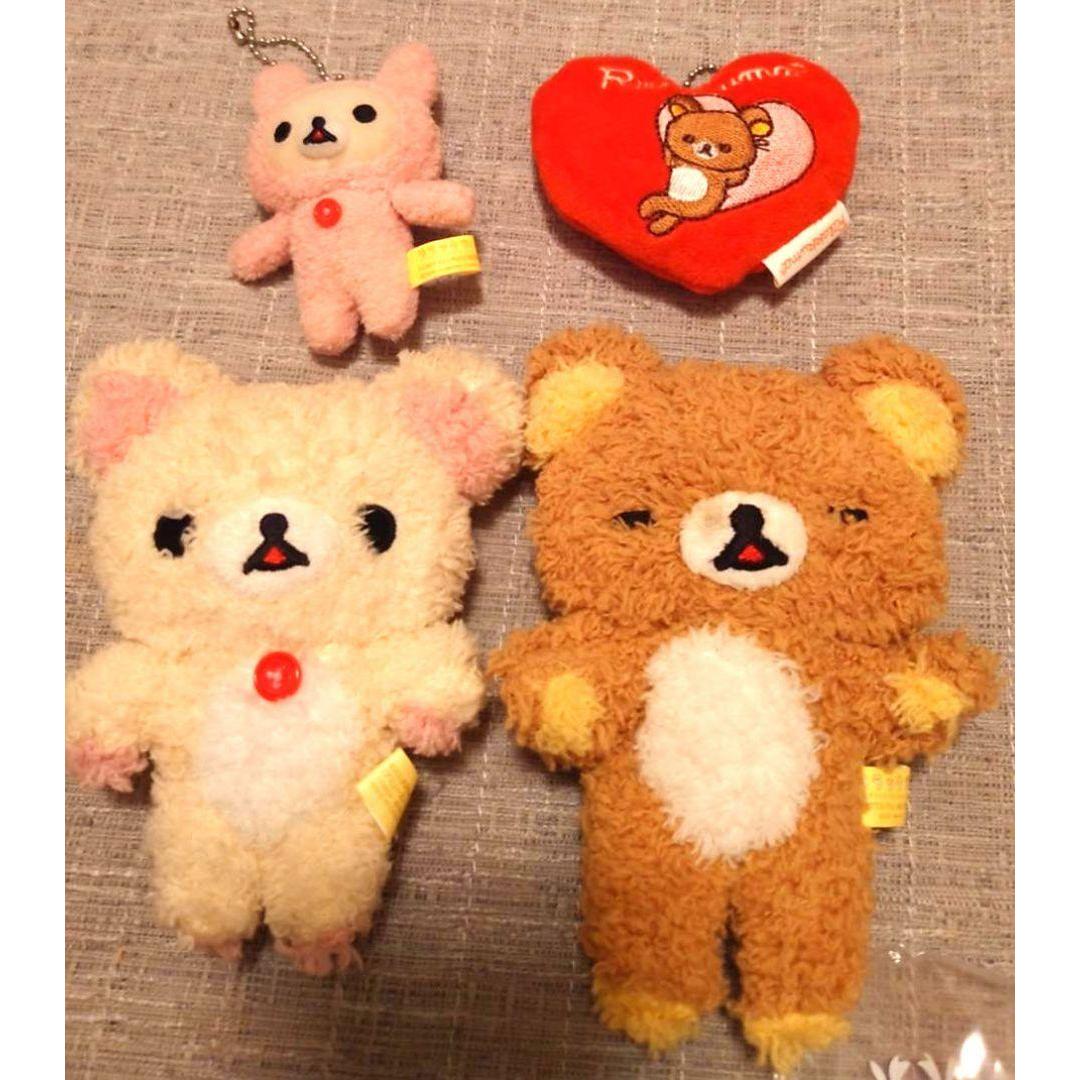 [Bonus Included] Rilakkuma Korilakkuma Fluffy Plush Toy Bulk Sold
