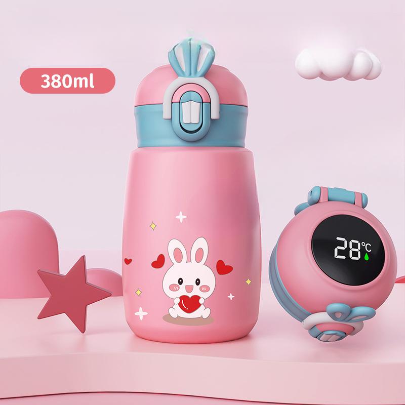 Online Celebrity's New 316 Stainless Steel Thermos Cup with High Value Is A Convenient Cup for Children To Drink with One-button Elastic Cover.